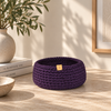 Round basket - purple
