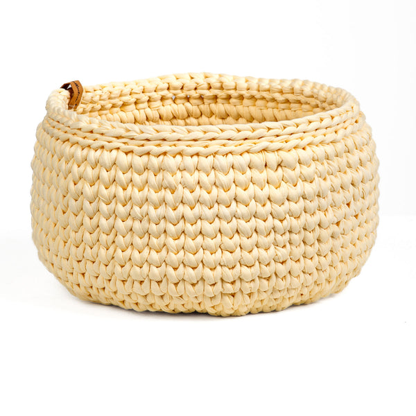 Round basket - natural