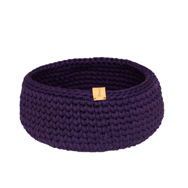 Round basket - purple