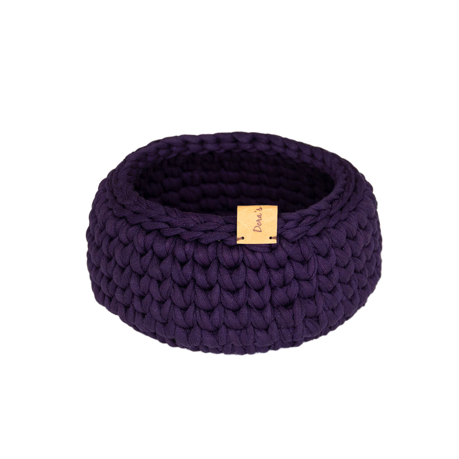 Round basket - purple