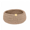 Round basket - beige