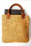 Raffia PC bag